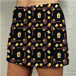 Side Slit Zipper Pocket Skort - Great Balls of Fire