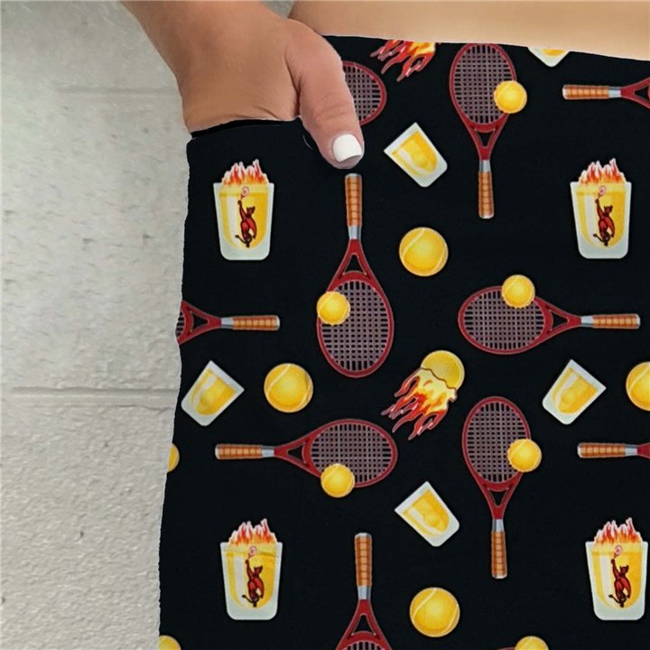 Side Slit Zipper Pocket Skort - Great Balls of Fire