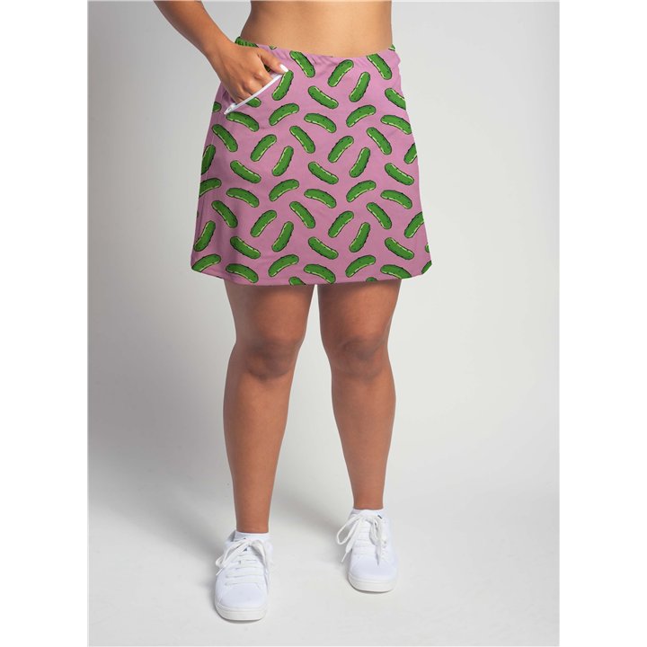 Zipper Pocket Skort - Pink Pickles