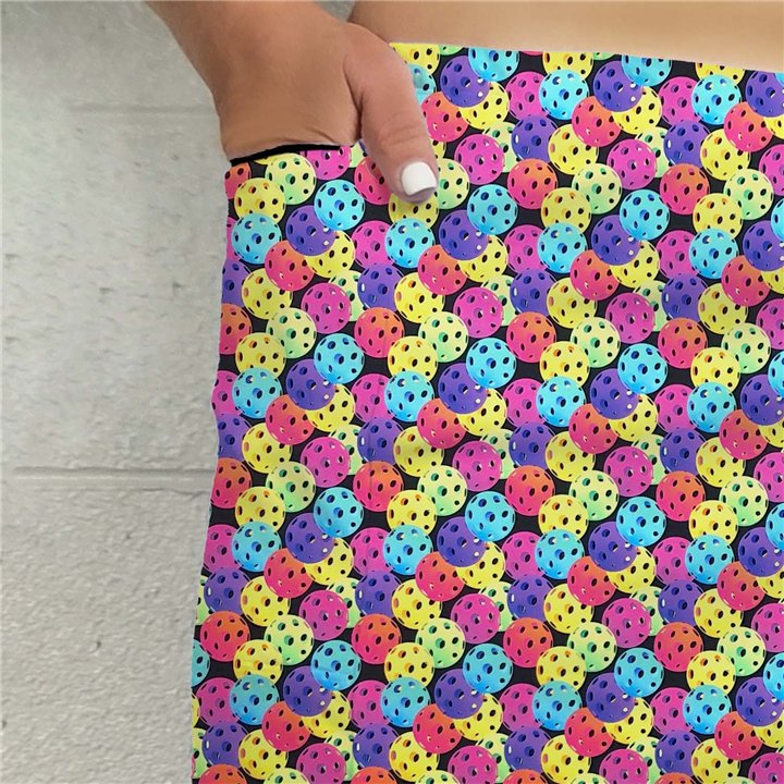 Side Slit Zipper Pocket Skort - Rainbow Pickleballs