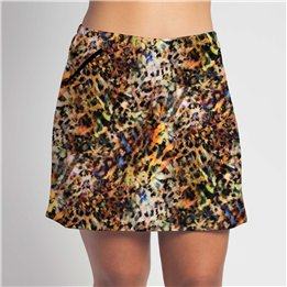 Zipper Pocket Skort - Summer Cheetah