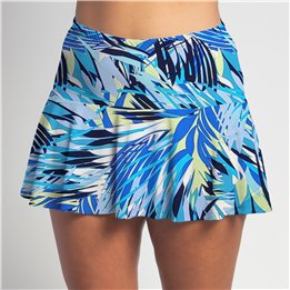 Flounce - Cobalt Palm Print