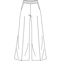 Palazzo Pant - Black solid
