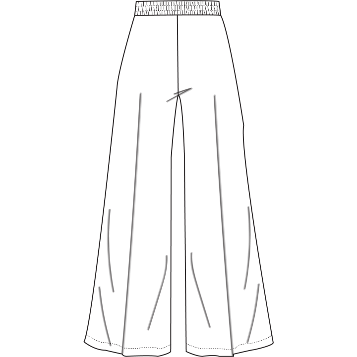 Palazzo Pant - Black solid