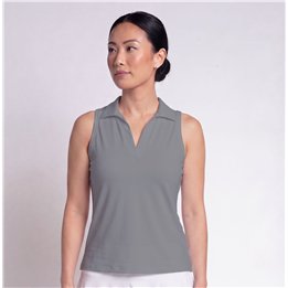 Collared Sleeveless Top - Peacock Teal