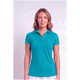 Collared Short Sleeve Top - Aqua