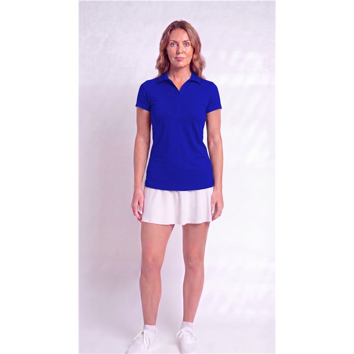 Collared Short Sleeve Top - Cobalt Blue