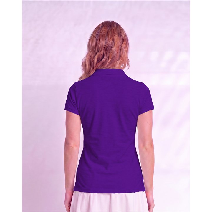 Collared Short Sleeve Top - Grape Purple