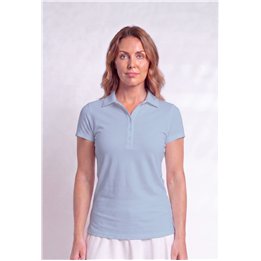 Collared Short Sleeve Top - Light Blue