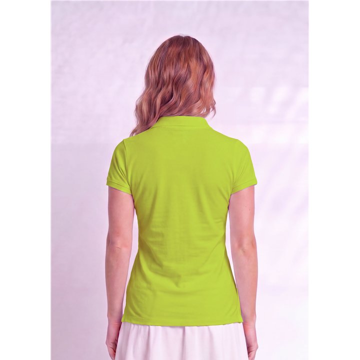 Collared Short Sleeve Top - Neon Yellow