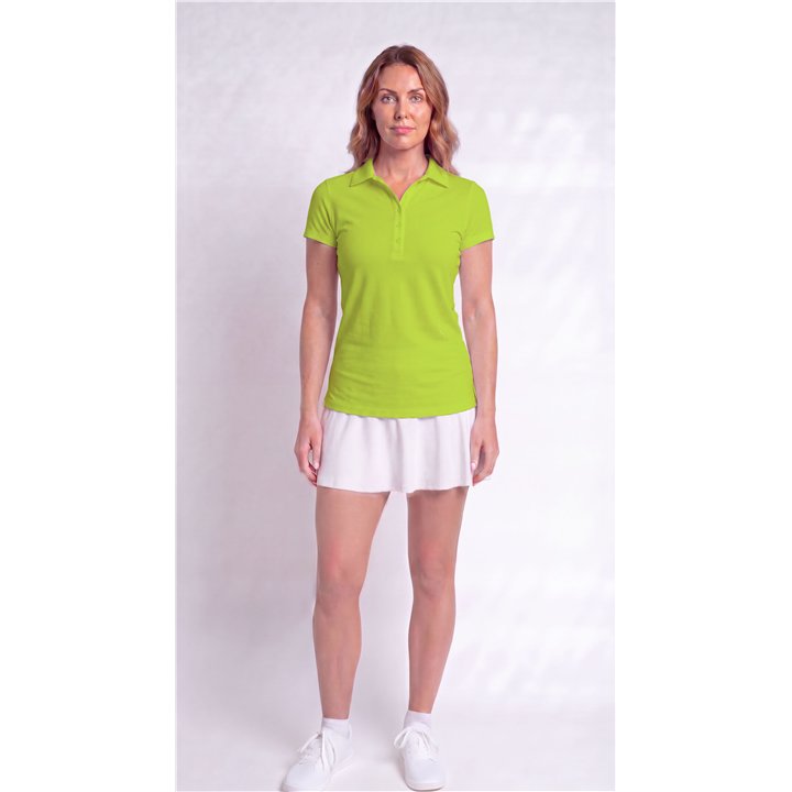 Collared Short Sleeve Top - Neon Yellow