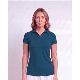 Collared Short Sleeve Top - Peacock Teal