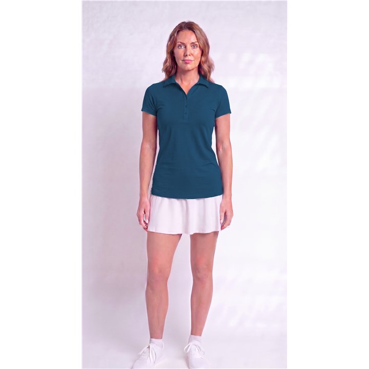 Collared Short Sleeve Top - Peacock Teal