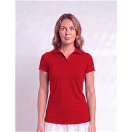 Collared Short Sleeve Top - Red