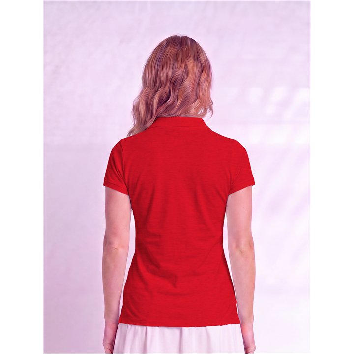 Collared Short Sleeve Top - Red