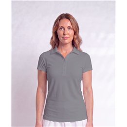 Collared Short Sleeve Top - Steel Grey