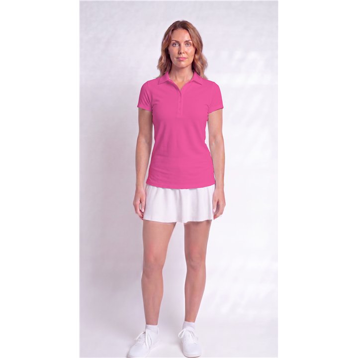 Collared Short Sleeve Top - Barbie Pink