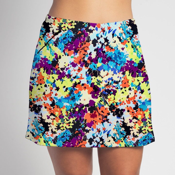 Zipper Pocket Skort - Fairway Floral