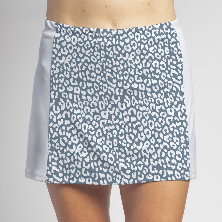 Side Slit - Slate Blue cheetah