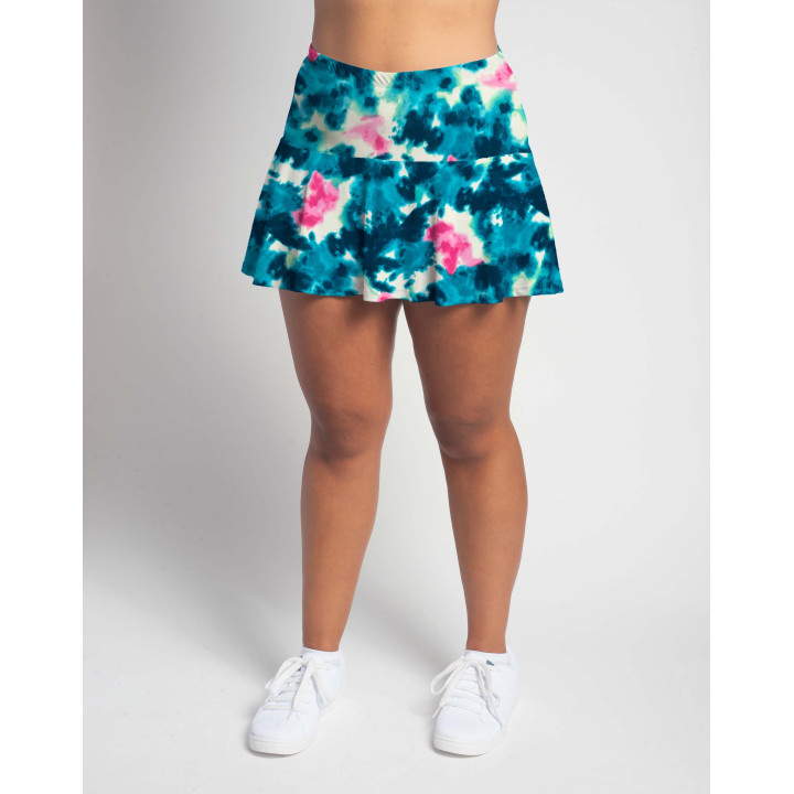Flounce - Aqua Pink Splash