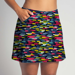 Zipper Pocket Skort - Painted Lights