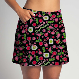 Zipper Pocket Skort - PB Day Dinking Black