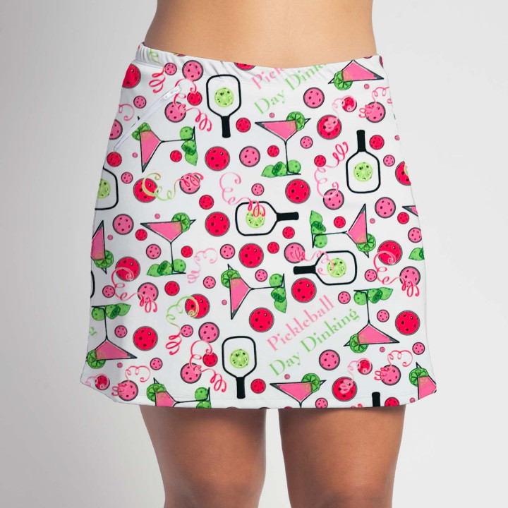 Zipper Pocket Skort - PB Day Dinking White