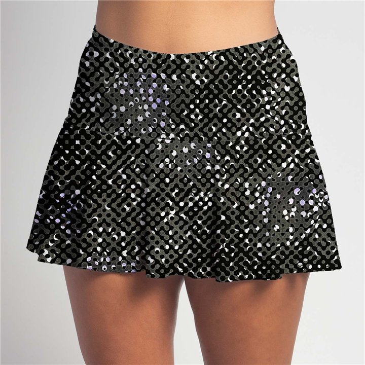 Flounce - Grey Lavender Abstract Dots
