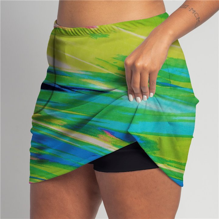  Zipper Pocket Skort - Candy Crush