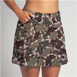 Zipper Pocket Skort - Pink Sunshine Ditsy