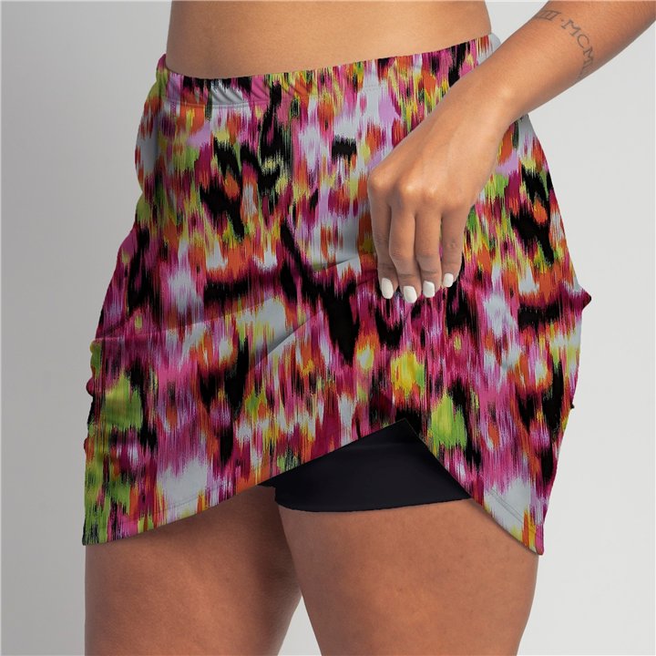 Zipper Pocket Skort - Citrus Blast