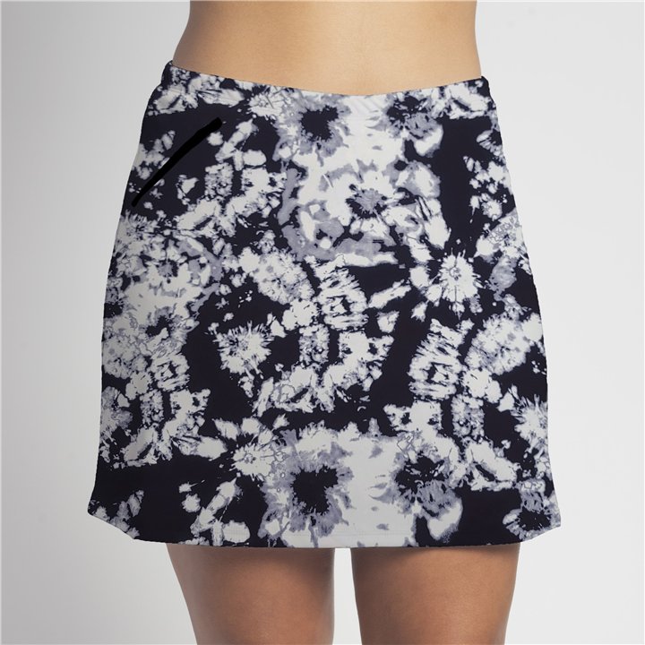 Zipper Pocket Skort - BW Tie Dye