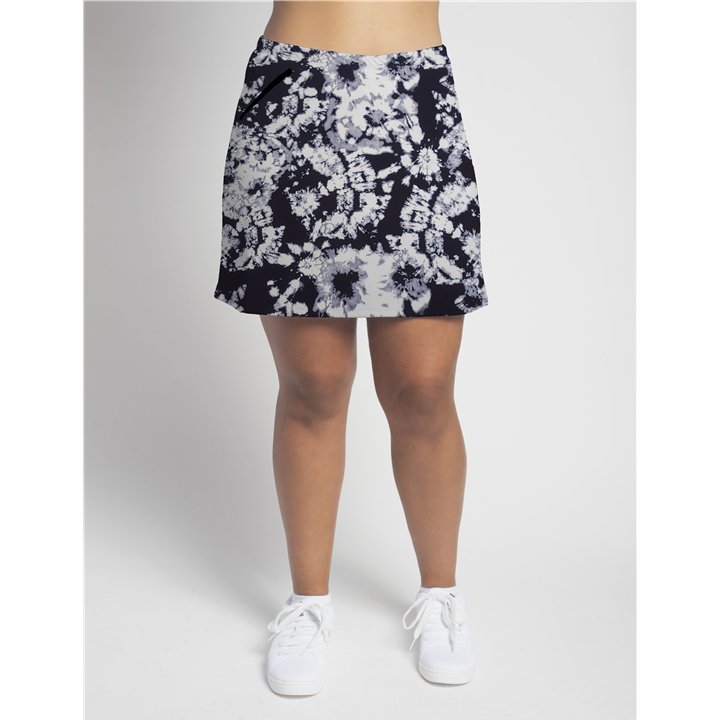 Zipper Pocket Skort - BW Tie Dye
