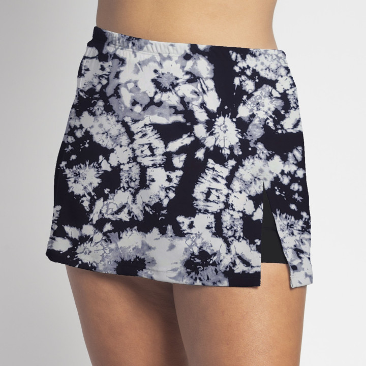 Side Slit - BW Tie Dye B