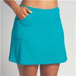 Zipper Pocket Skort - Aqua
