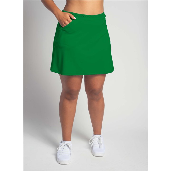  Zipper Pocket Skort - Kelly Green