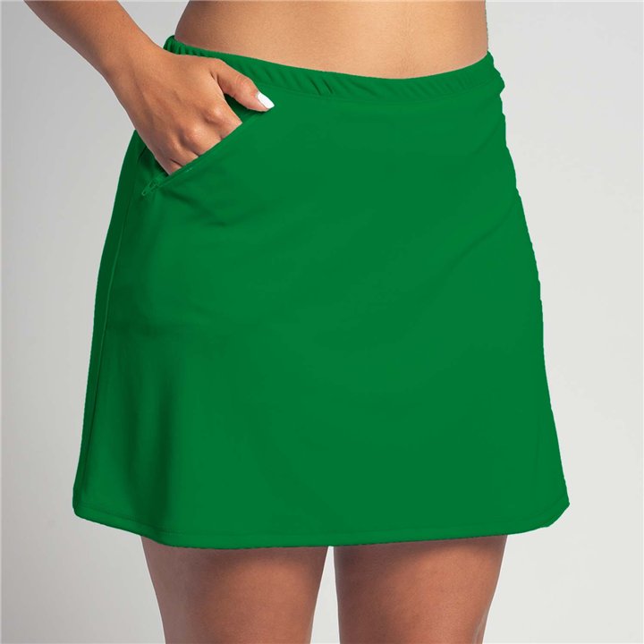  Zipper Pocket Skort - Kelly Green