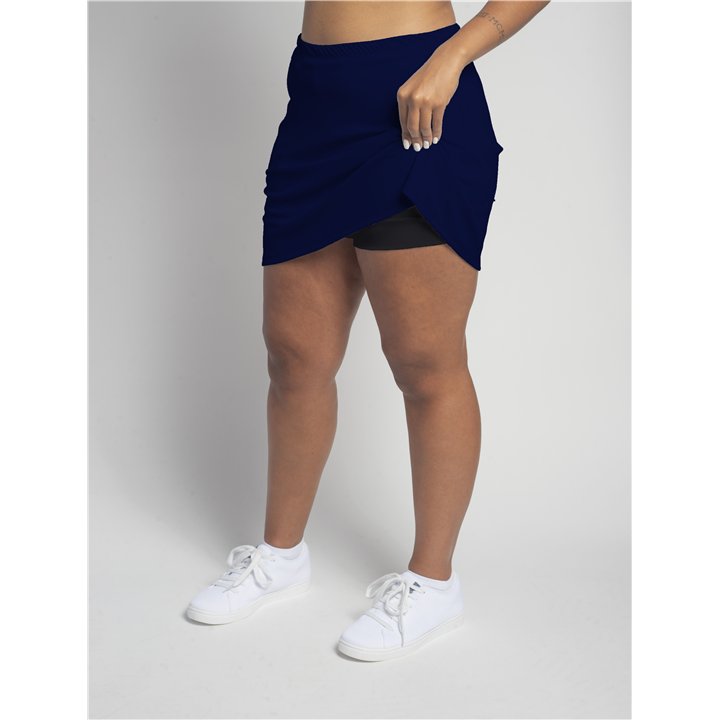 Zipper Pocket Skort - Navy