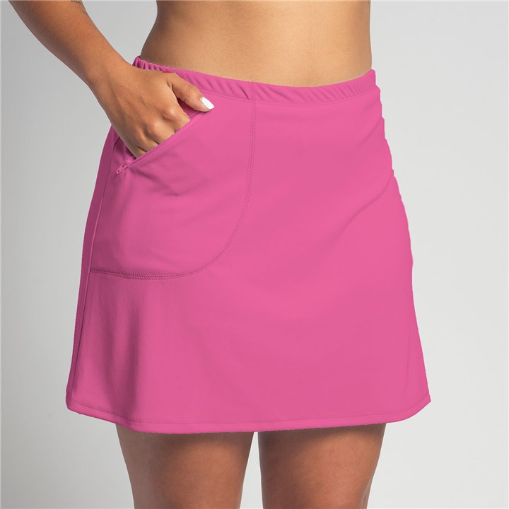 Zipper Pocket Skort - Barbie Pink