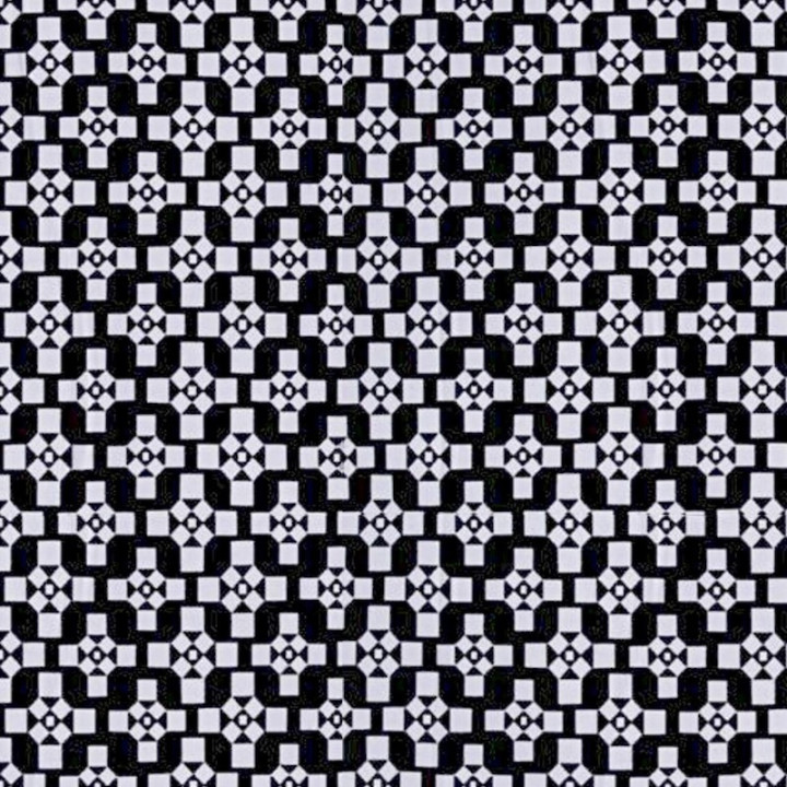 Black White Criss Cross