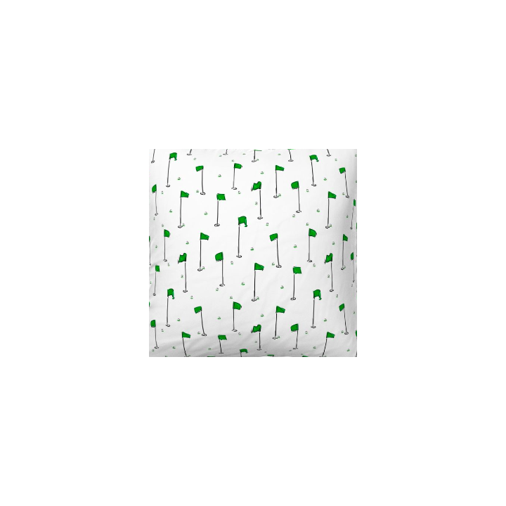Golf Pins – Green Flags on White