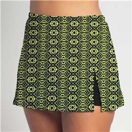 Side Slit -Lime Geometric