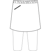Skort with leggings or capris